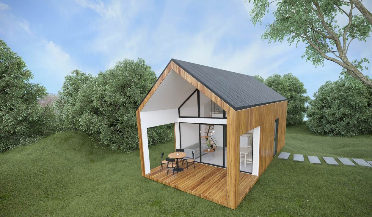 projekt stodoła mini domki od ręki _ 11-50